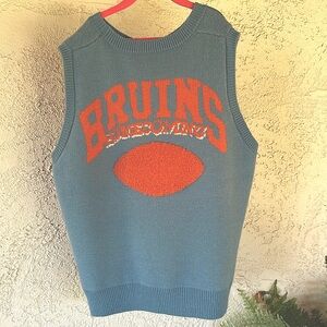 women's oversized knitted vest.